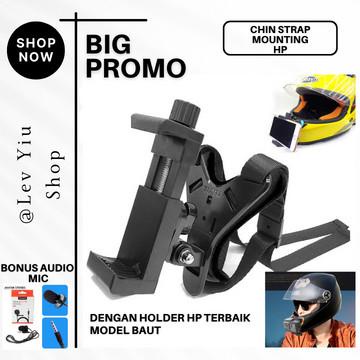 Chin Mounting Strap Helmet Holder Hp Smartphone Action Camera Mounting