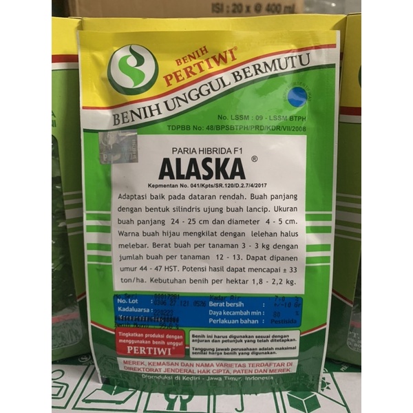 TERLARIS BENIH PARIA/PARE ALASKA F1 10 gram PERTIWI