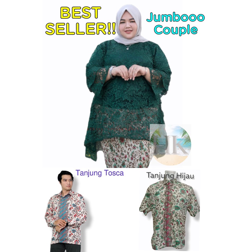 BEST SELLER COUPLE‼️ BISA BEDA SIZE ‼️ COMBO HEMAT COUPLE JUMBO XXXLD 130 cm - KEBAYA COUPLE PASANGA