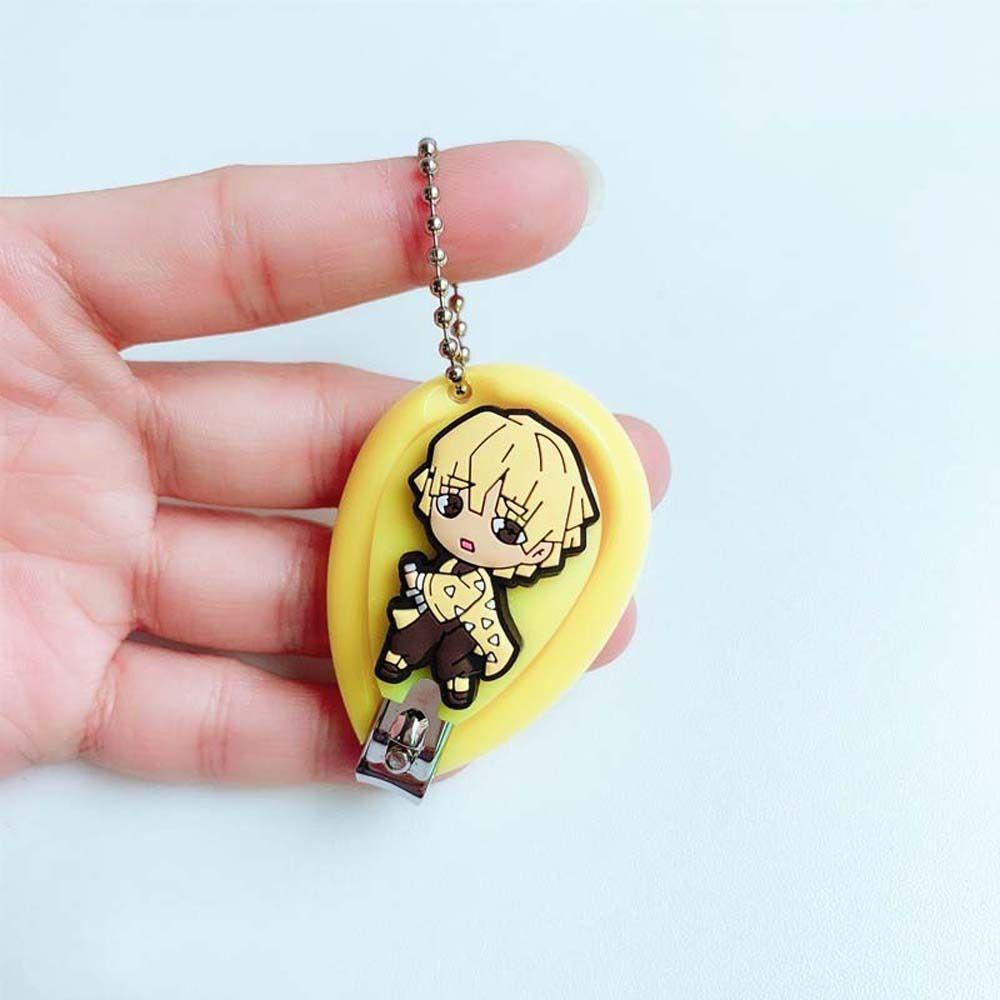 [Elegan] Kartun Gunting Kuku Portable Stainless Steel Alat Manicure Liontin Anime Jari Pemangkas Kuku