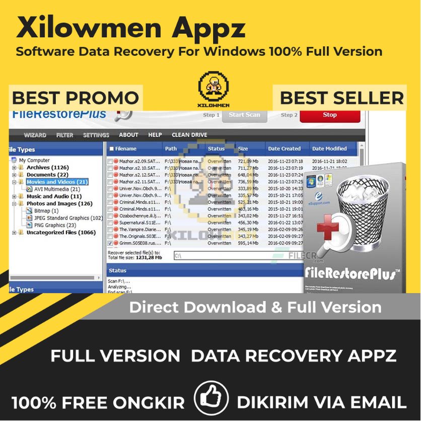 [Full Version] FileRestorePlus Pro Lifetime Data Recovery WIN OS