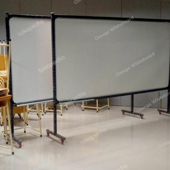 

WHITEBOARD STANDING RODA 120 X 240 CM