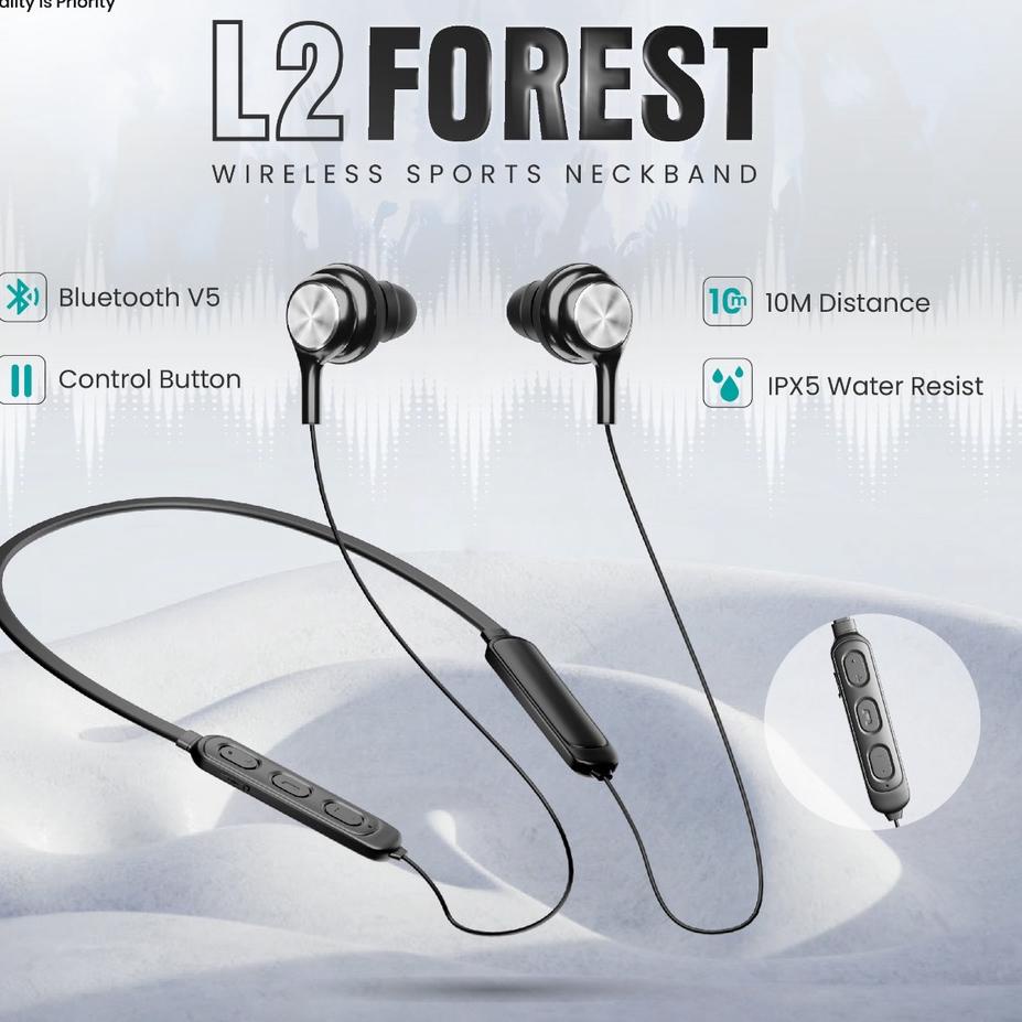 ➭ Luna Earphone Wireless Bluetooth Neckband Magnetic Earbuds for Music Outdoor Sports PD-L2 ♥