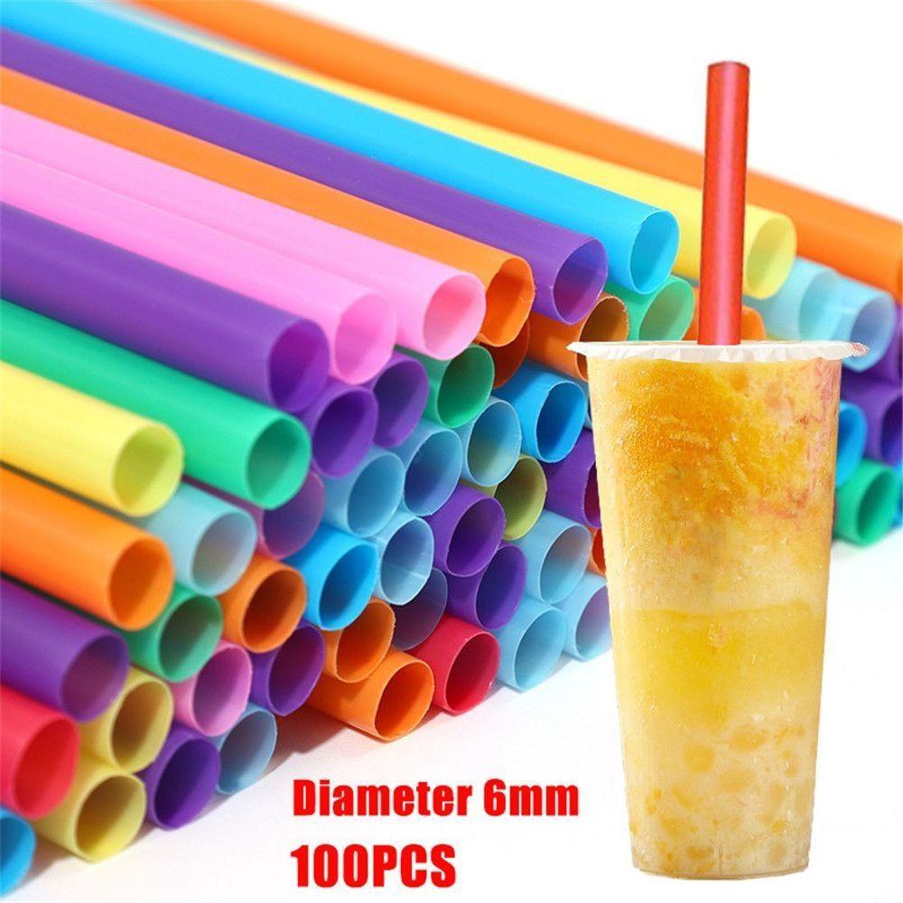 Solighter Sedotan Sekali Pakai Minuman Dekorasi Pesta Natal Perlengkapan Pernikahan Warna Warni Straw