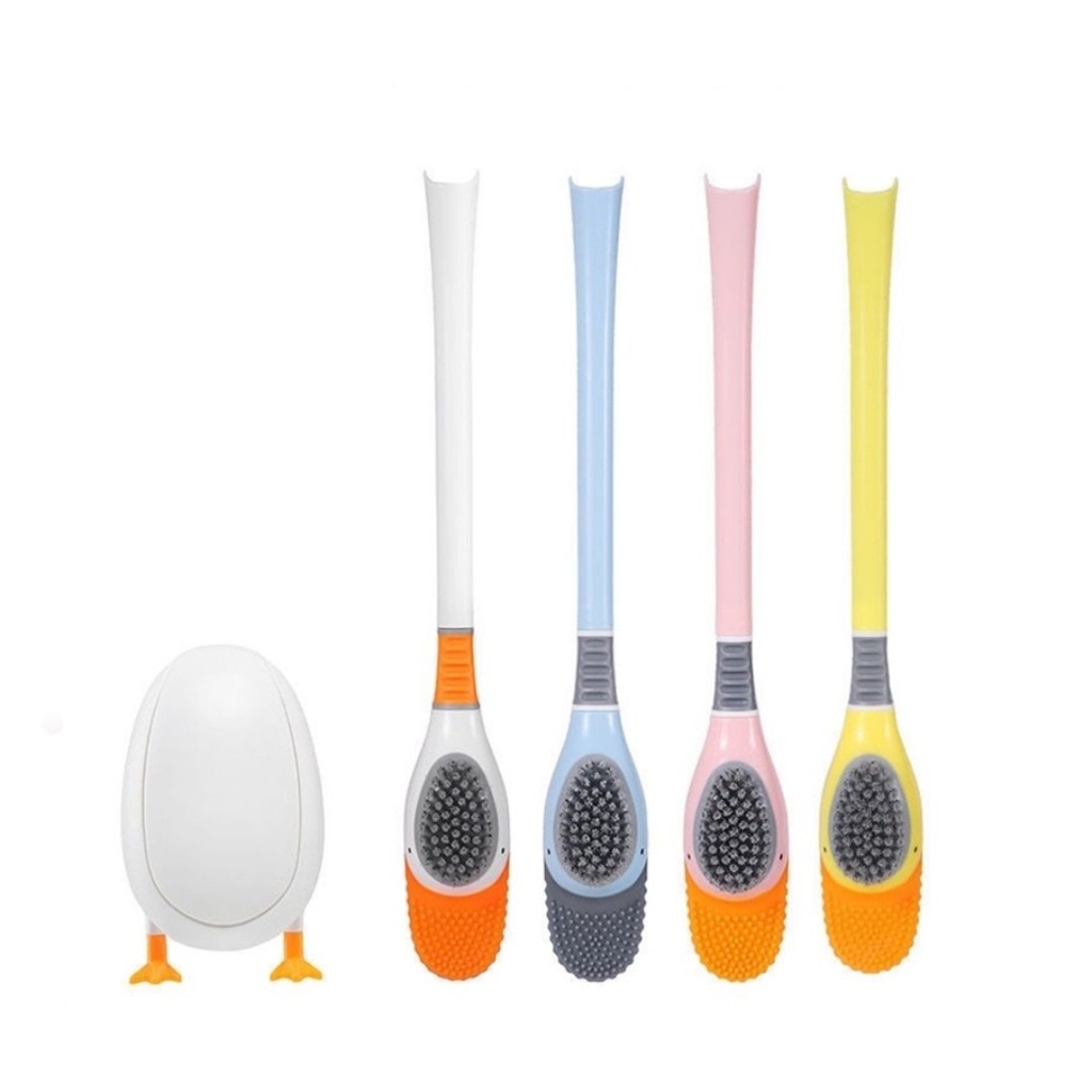 SIKAT TOILET MODEL BEBEK 4 IN 1 4IN1 Toilet Brush Alat Pembersih Kamar Mandi Sikat Tempel WC 4 in 1