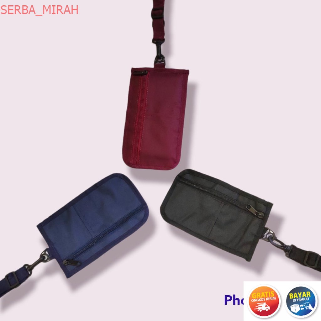 SM_ Hanging Wallet Phone Transparan Touchscreen | Dompet Gantung Hp | Tas Gantung Leher / Selempang 