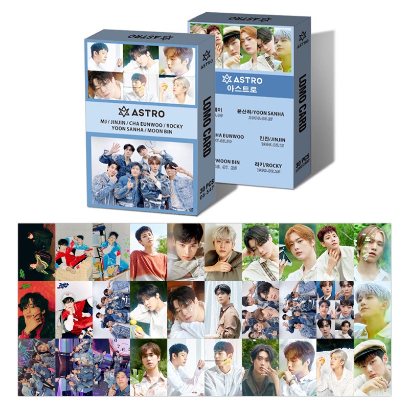 30pcs/box EXO ASTRO TXT TREASURE Photocards Kartu Lomo TOMORROW X TOGETHER Kpop Postcards READY STOCK