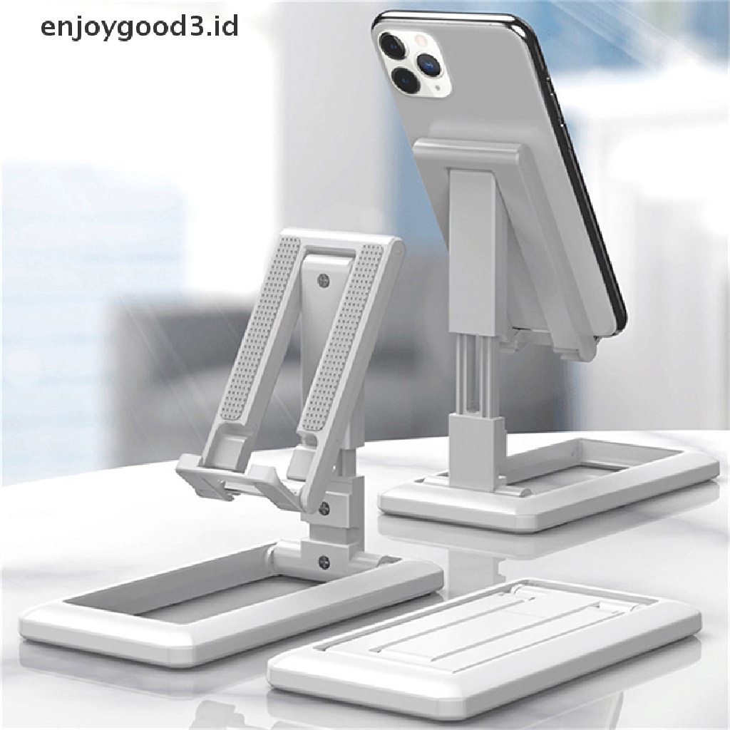 【 Rready Stock 】 Portable Tablet Mobile Phone Desktop Holder Adjustable Desk Smartphone Stand （ ID ）