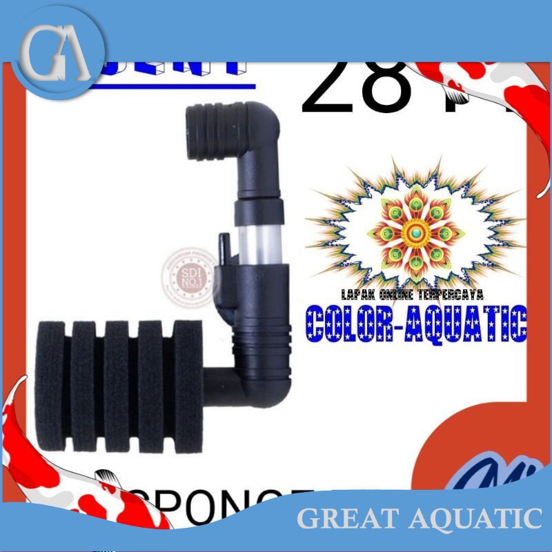 BIO SPONGE FILTER FILTER AERATOR AQUARIUM RECENT AA 2811