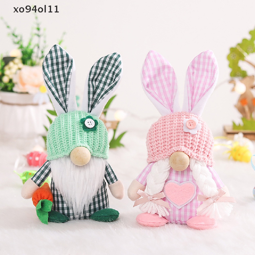 Xo 2023boneka Kelinci Gnome Tanpa Wajah Paskah Handmade Reusable Home Decoration OL