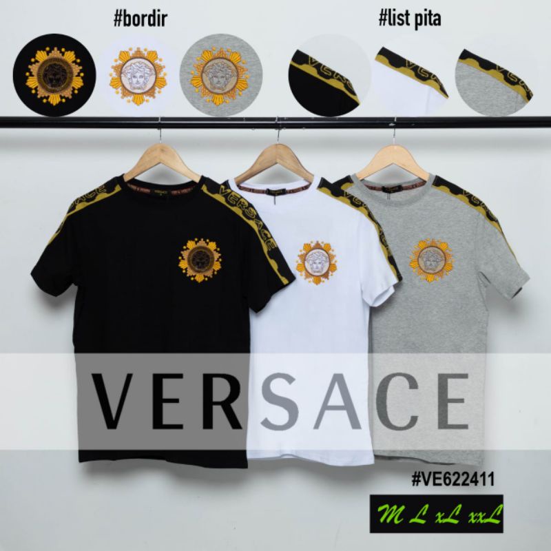 KAOS PRIA WANITA IMPORT VERSACE PREMIUM TERLARIS
