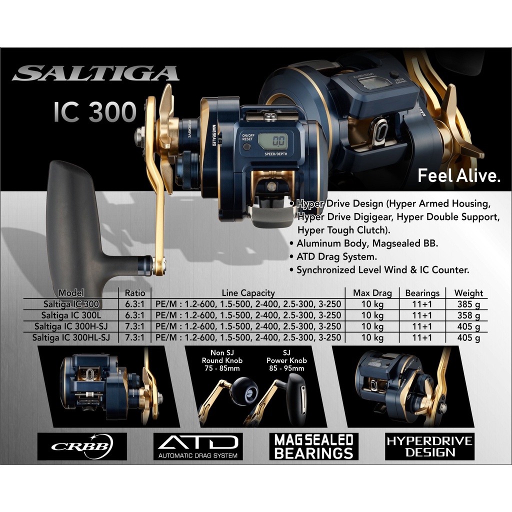 Reel Elektrik Daiwa Saltiga IC 300