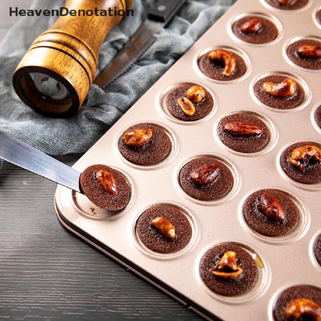 [HeavenDenotation] 30lubang Macaroon Kit Carbon Steel Loyang Macaron Pot Anti Lengket Baking Tray HDV