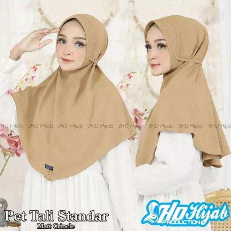 Bagus Hijab bergo pet tali crinkle premium