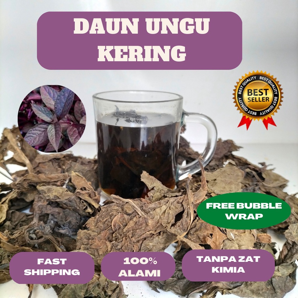 

daun ungu kering super