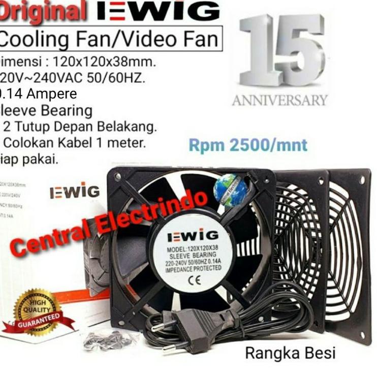 ➾ Cooling Fan Video Fan x38mm (Kabel + Tutup) EWIG. ➽