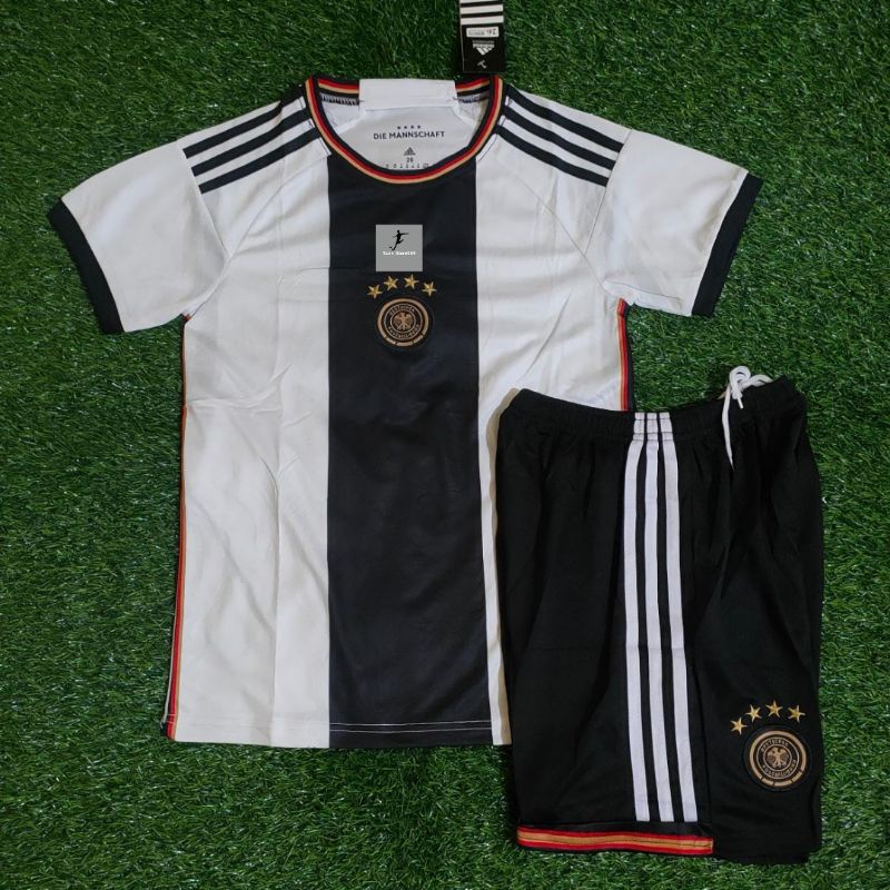 Jersey Jerman Anak Junior Kids Home 2022 Grade Ori Import Baju Bola Anak Junior Jerman