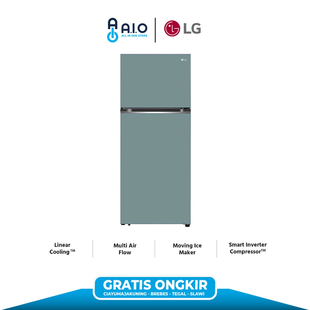 LG - KULKAS 2 PINTU INVERTER - GN B312PQGM PROMO GRATIS ONGKIR