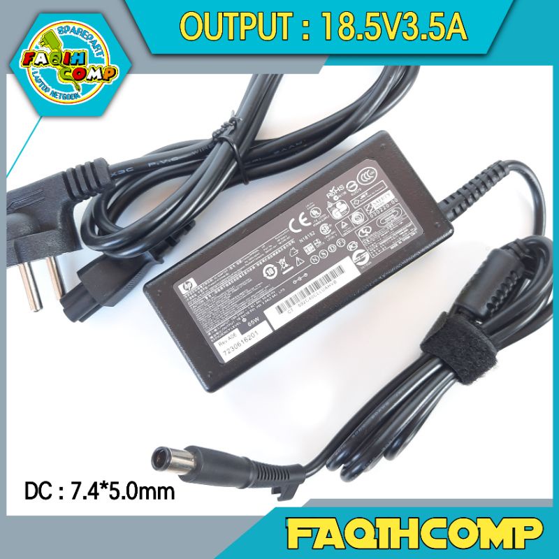 Adaptor Charger HP PROBOOK 430 G1, 430 G2, 440 G0, 440 G1 18.5V-3.5A 65W Jarum
