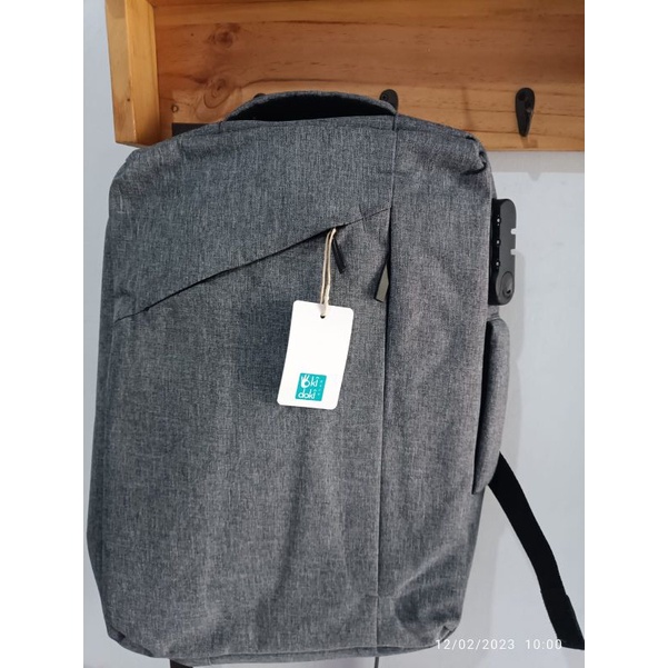 Mens shoulder backpack grey Cwa-01 Sw-tas laptop Okidoki