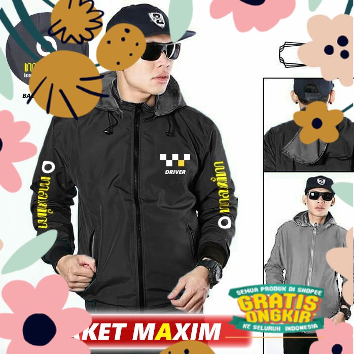 JAKET DRIVER MAXIM PRIA DAN WANITA / JAKET PARASUT / JAKET BOLAK BALIK / JAKET DRIVER ONLINE / batik