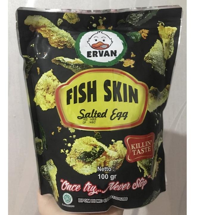 

➺ Fish skin salted egg ervan irvins ☝