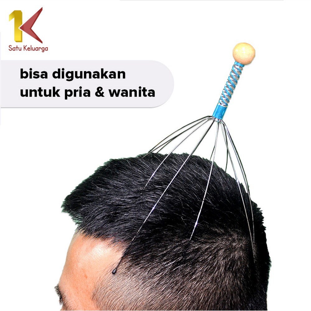 Satu Keluarga Peralat Pijat Kepala Terapi Kesehatan C636 Terapi Refleksi Kepala Massage Kesehatan Anti Sakit Kepala Pusing Portable-6