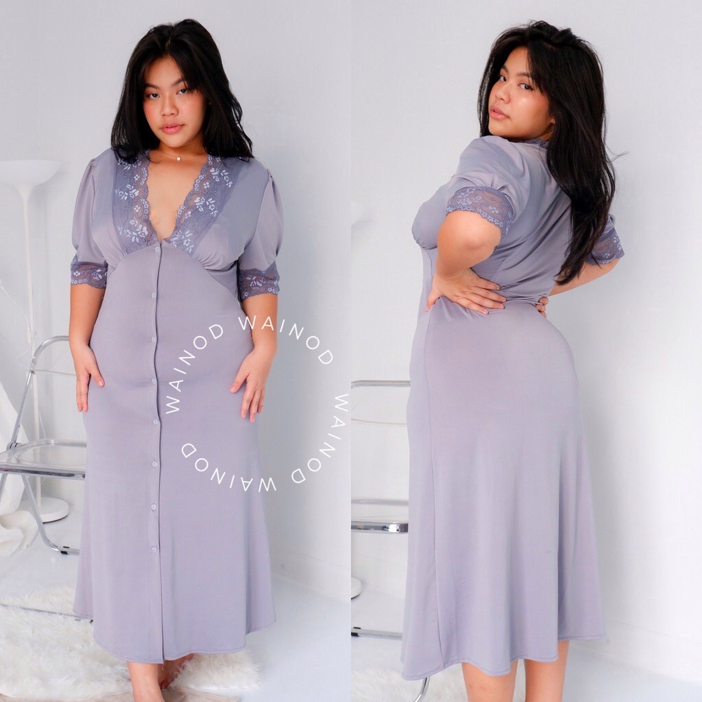 MADONNA M-5XL lingerie midi dress - WAINODSHOP