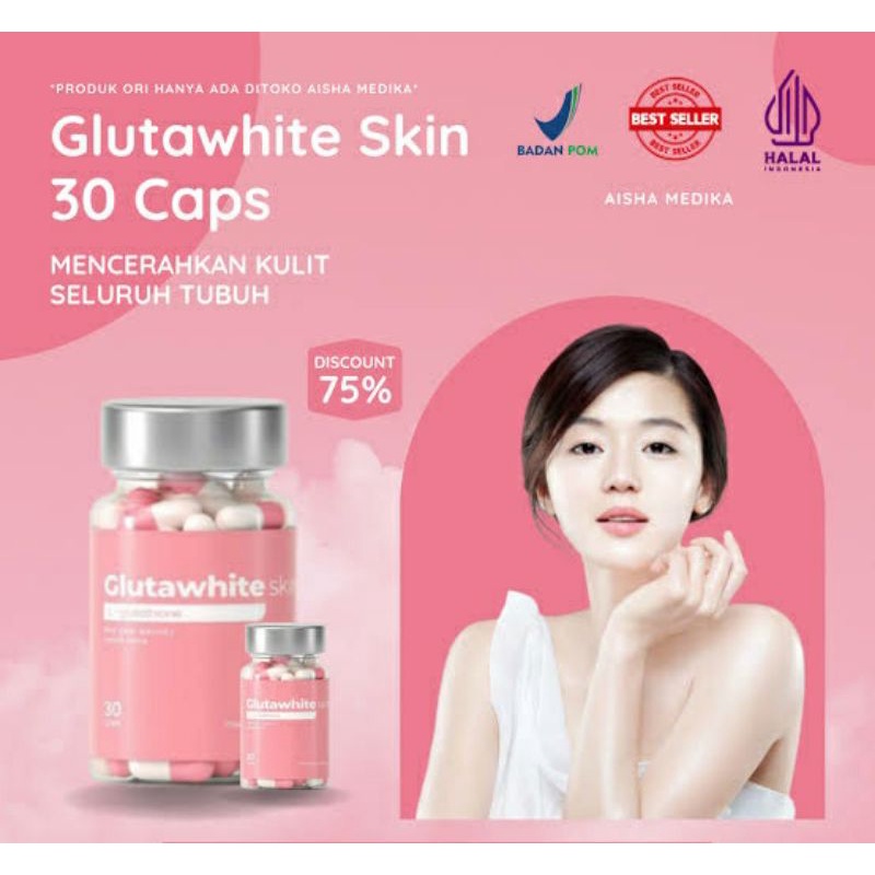 GlutaWhite Skin 3x Extra Suplemen Pemutih Seluruh Badan Original