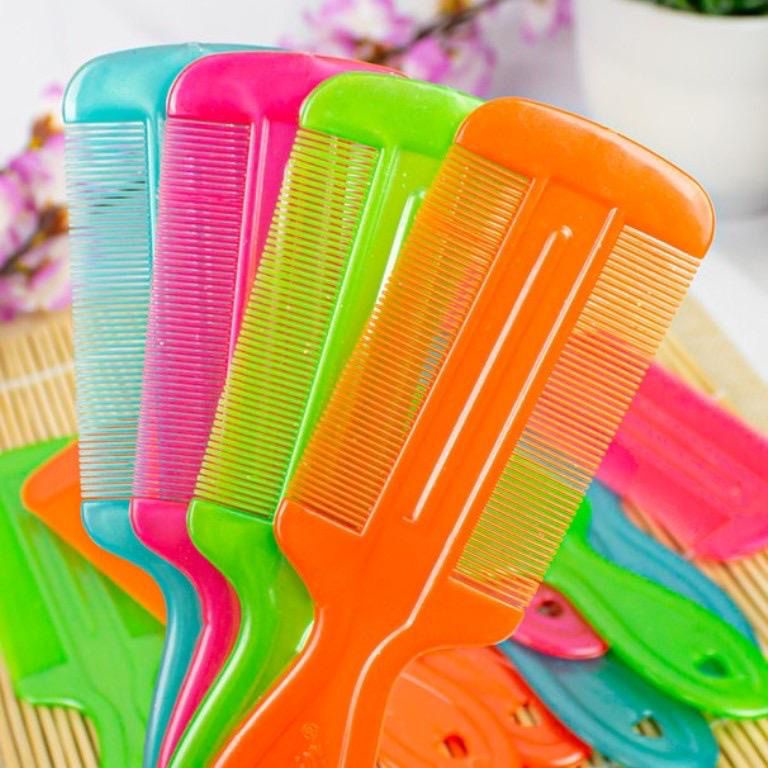 | LB | SISIR SERIT KUTU GAGANG WARNA PLASTIK - SISIR SERIT 2 SISI