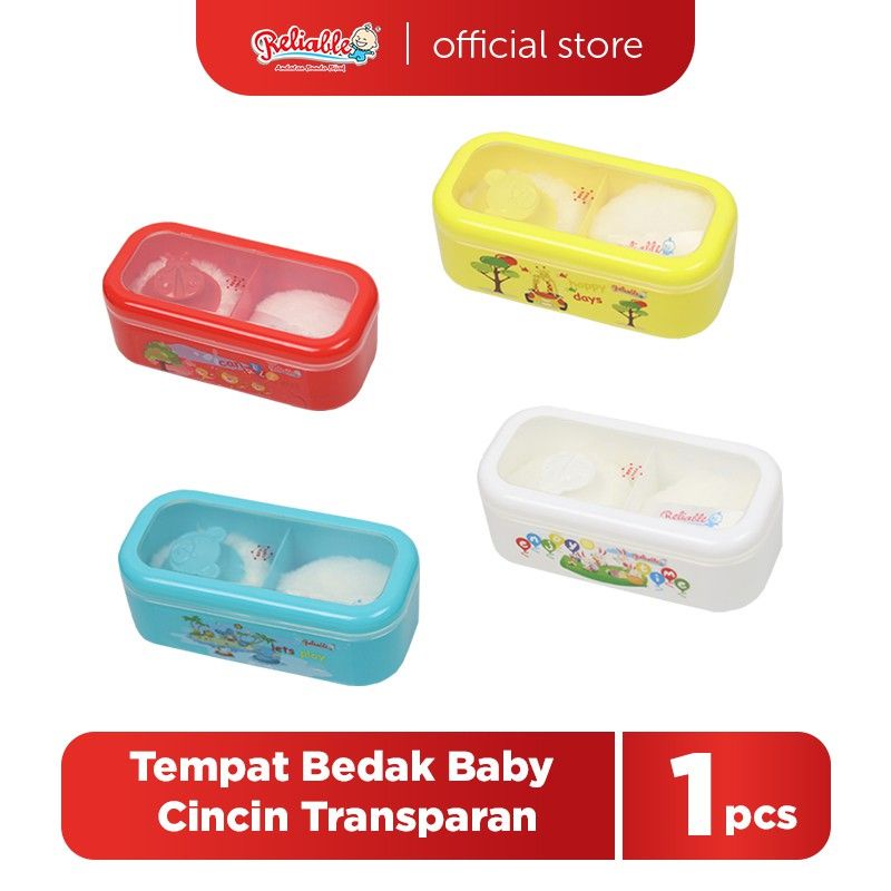 lov me❤️ Reliable Tempat Bedak isi 2 dengan puff