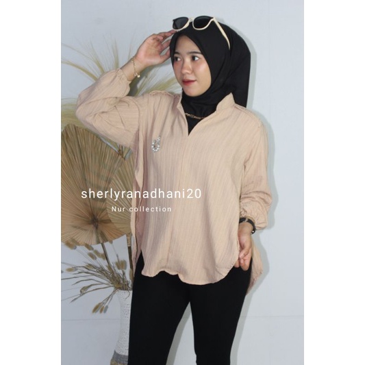 OUTER BABY CRUSH /LIVIA blouse LADY CRUSH atasan kemeja anti-kusut