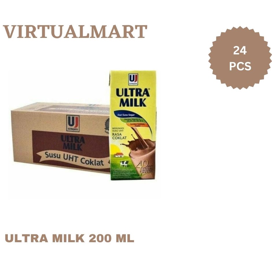 

Susu Ultramilk Coklat 200 Ml Satu Karton Isi 24 Packs