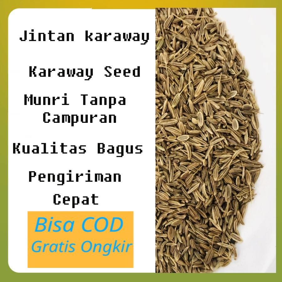 

Jintan Karaway 100 Gram Kualitas Bagus Caraway Seeds / Rempah / Bumbu Dapur / Bumbu Masakan / Bahan Masakan