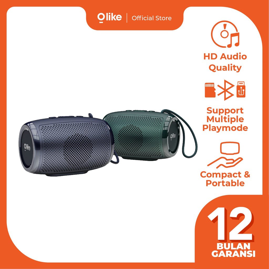 Olike Speaker SF3 TWS Mode Bluetooth 5.0 TF card&amp;USB Support Portable Speaker Ultra Bass - Garansi Resmi 1 Tahun