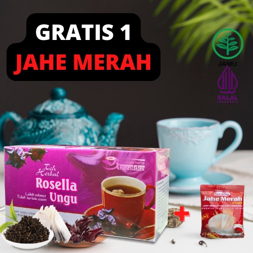 

Herbal meningkatkan daya tahan tubuh mengobati batuk sariawan dengan teh rosella ungu alami halal original sudah izin bpom,