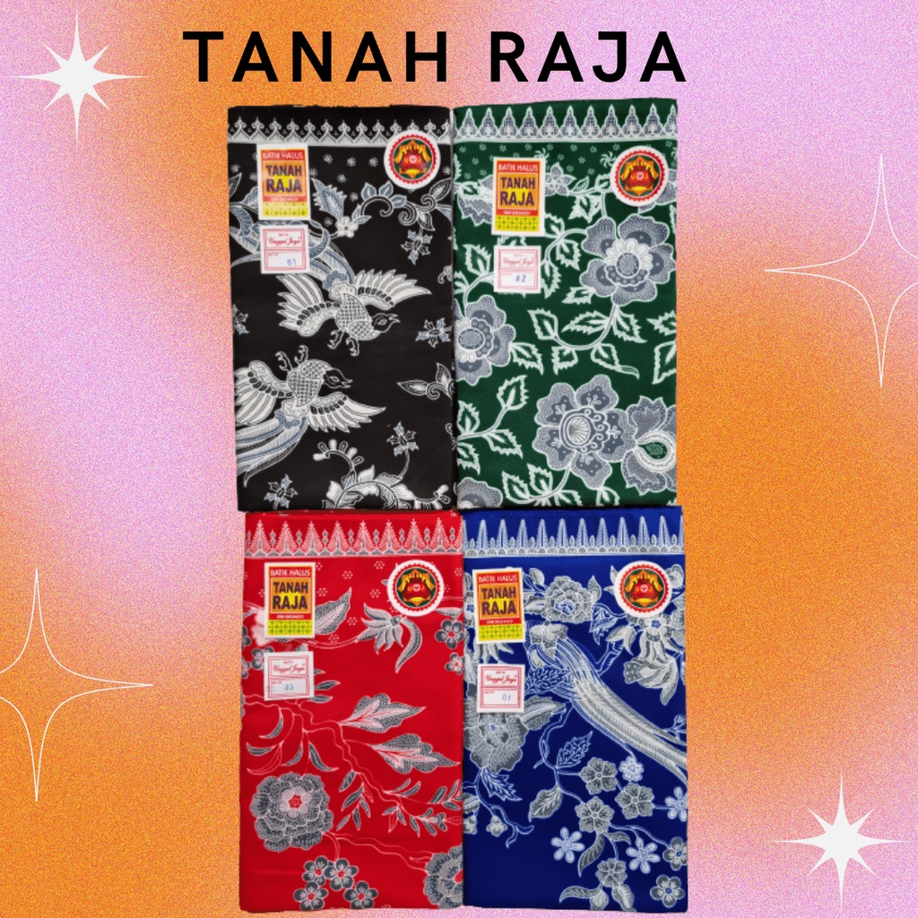 KAIN BATIK MOTIF H. SANTOSO TANAH JAYA UNGGUL JAYA JARIK BATIK  PANJANG DAN HALUS BANYAK MOTIF