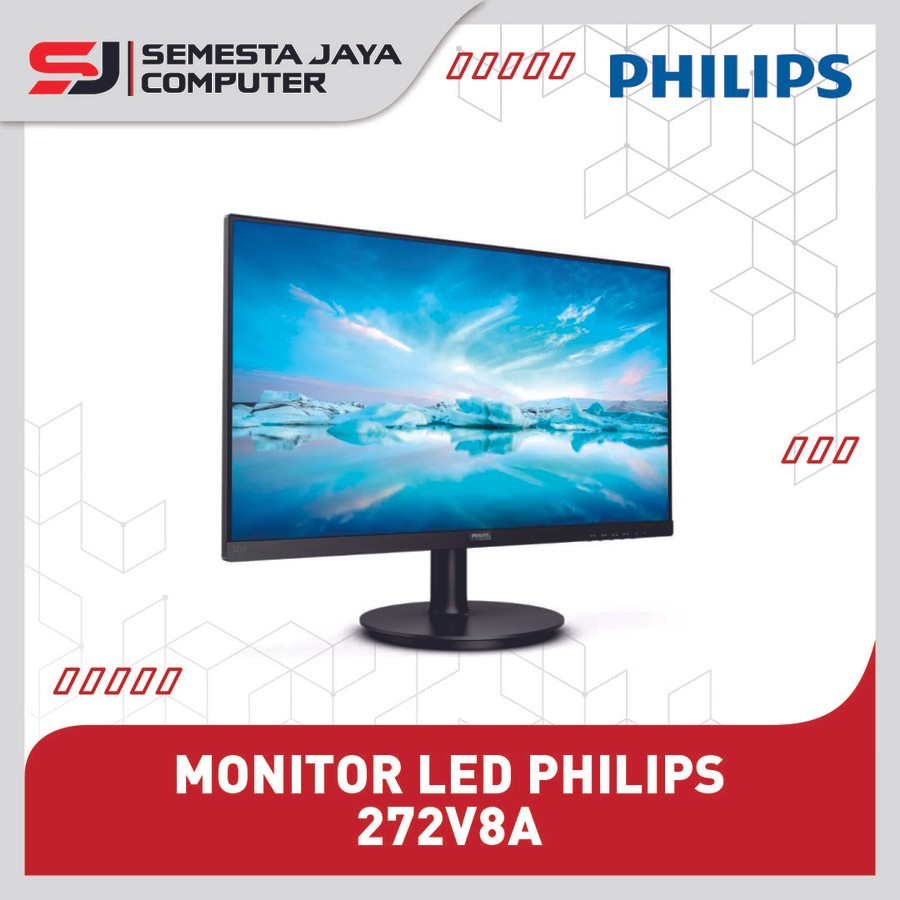 Monitor LED Philips 272V8A 27&quot; IPS 1080 75Hz VGA HDMI DP Speaker