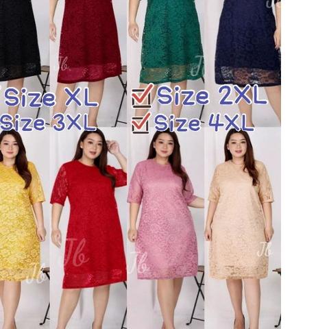 ✻ DRESS BRUKAT JUMBO / DRESS XXXL / Dress Cintya - 17/ CHYNTIA BRUKAT /DRESS NATAL UKURAN BESAR / DR
