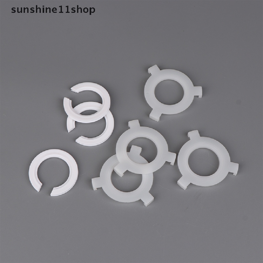 Sho 5Pcs E27 Ke E14 Kap Lampu Lamp Light Shades Socket Cincin Pengecil Adaptor Washer Putih Penutup Lampu Aksesoris N