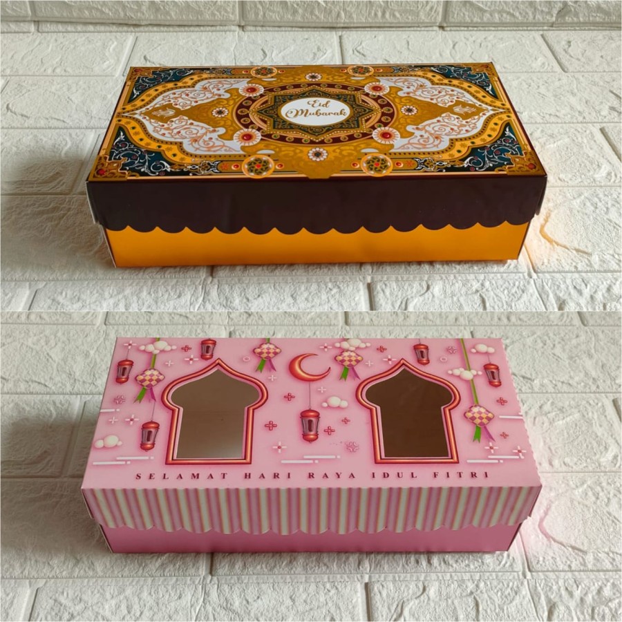 

Box Candrika ECERAN per pcs uk 25 x 12 x 7 cm / box idul fitri per pcs
