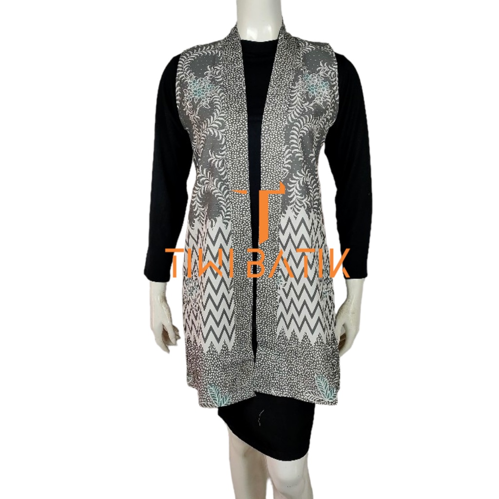 Vest Rompi Batik Tanpa lengan