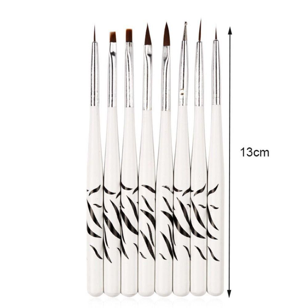 R-FLOWER Gel Nail Brushes Fashion Nail Art Fashion Poly Builder Gel Kuas Liner Tipis