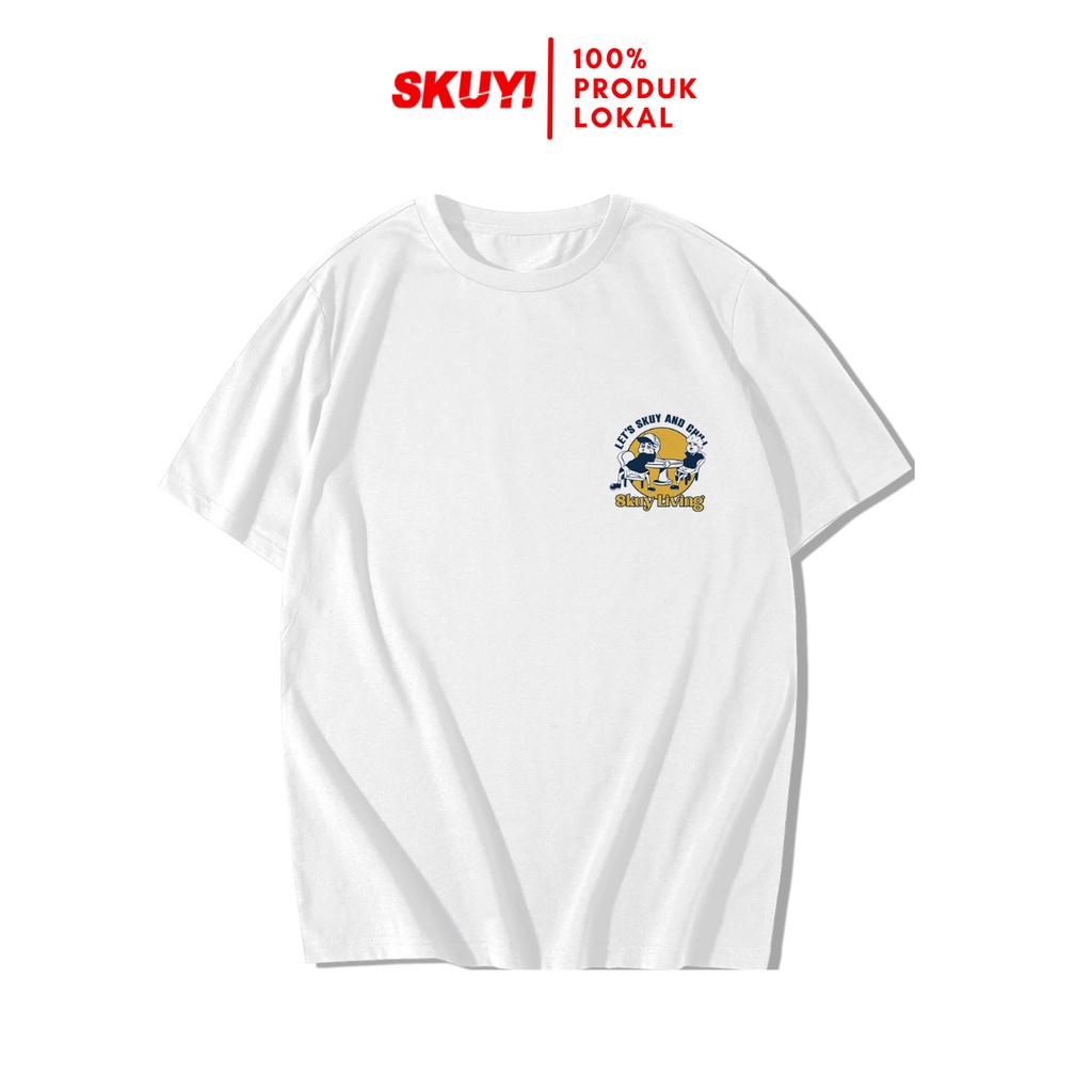 Skuy Kaos Dewasa Putih Unisex | Skuy And Chill SKY184