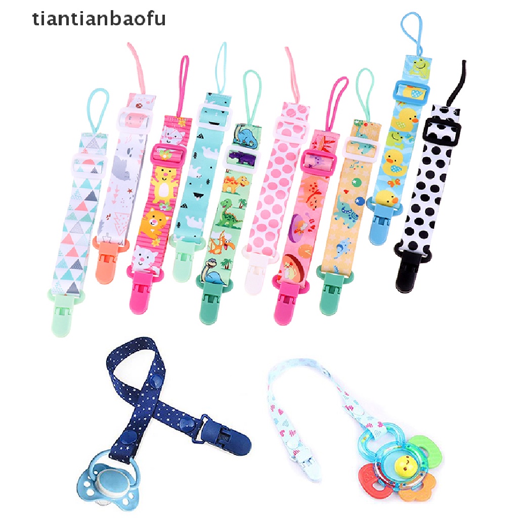 [tiantianbaofu] 1pc Menyesuaikan Dot Bayi Klip Rantai Dummy Holder Penenang Dot Klip Tali Butik