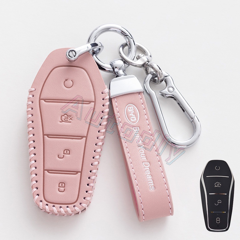 Byd ATTO3 Kunci Mobil Kotak Remote Control Byd Key Case Cover Untuk Song PRO Han Ev Tang DMI Qin PRO Qin Plus Song MAX Yuan Byd