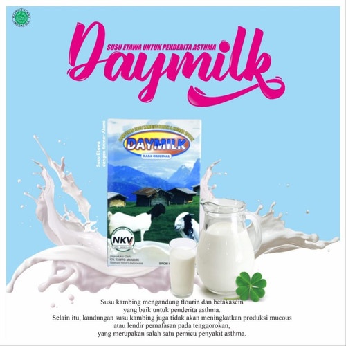 

Suka Etawa Susu Kambing Etawa Bubuk Asli Daymilk Halal BPOM 200 gr Rasa Original Coklat Vanila