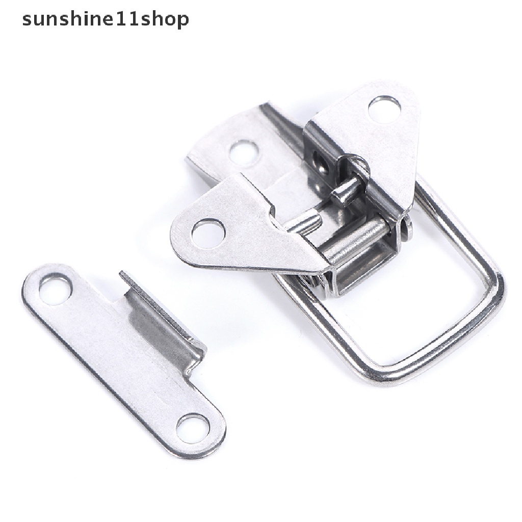 Sho Stainless Steel304 toolbox Pengunci Pengait Metal Toggle Catch Clasp Engsel Dimuat N