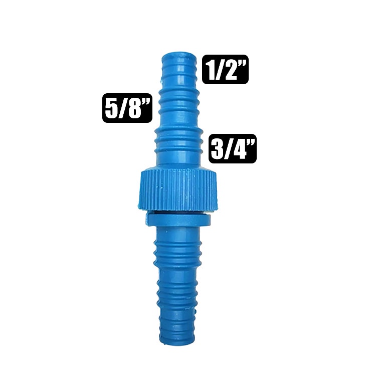 Isi 3 Penyambung / Sambungan Selang Air 2 Arah - Sambungan Selang Air / Sambungan Selang Hidup PVC - Sambungan Selang Air size 1/2&quot;, 5/8&quot; dan 3/4&quot; Free 2 Klem