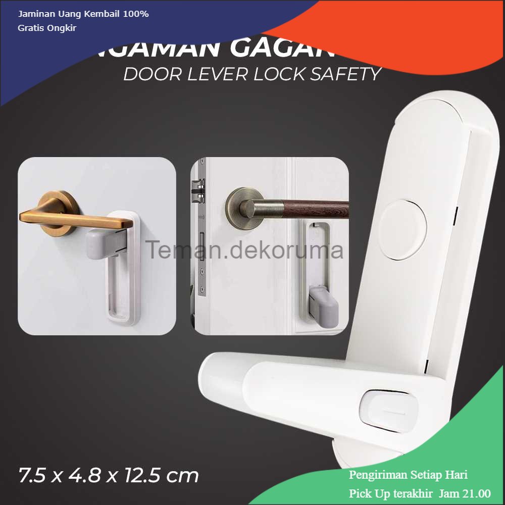 TD - DPR Pengaman Gagang Pintu Tempel Door Lever Lock Safety Child - 3M